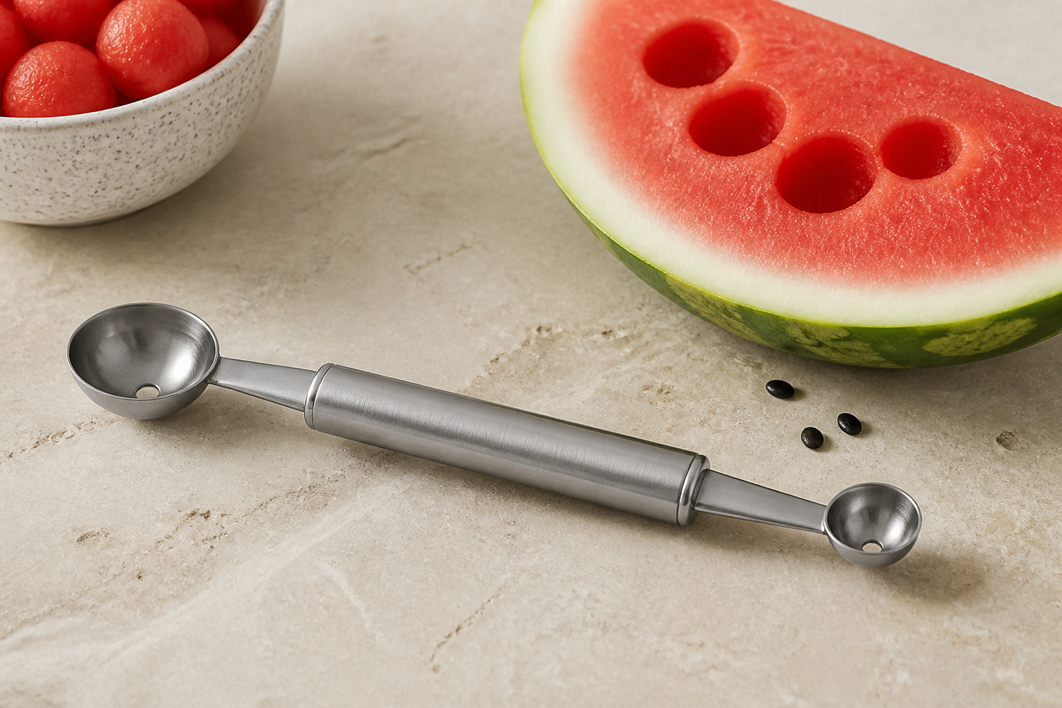 A double melon baller